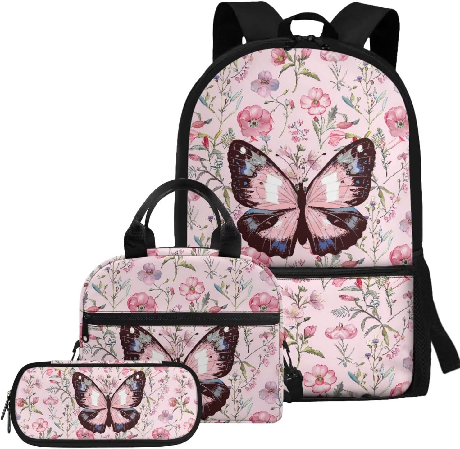 Gomyblomy Cute Dachshund School Backpack for Girls 8-10 Kawaii Paw Print Kids Bookbag with Lunch Bag Pencil Case 3 in1 Set Back to School Supplies for Kids Teens School Bags 17 Inch - Image 13