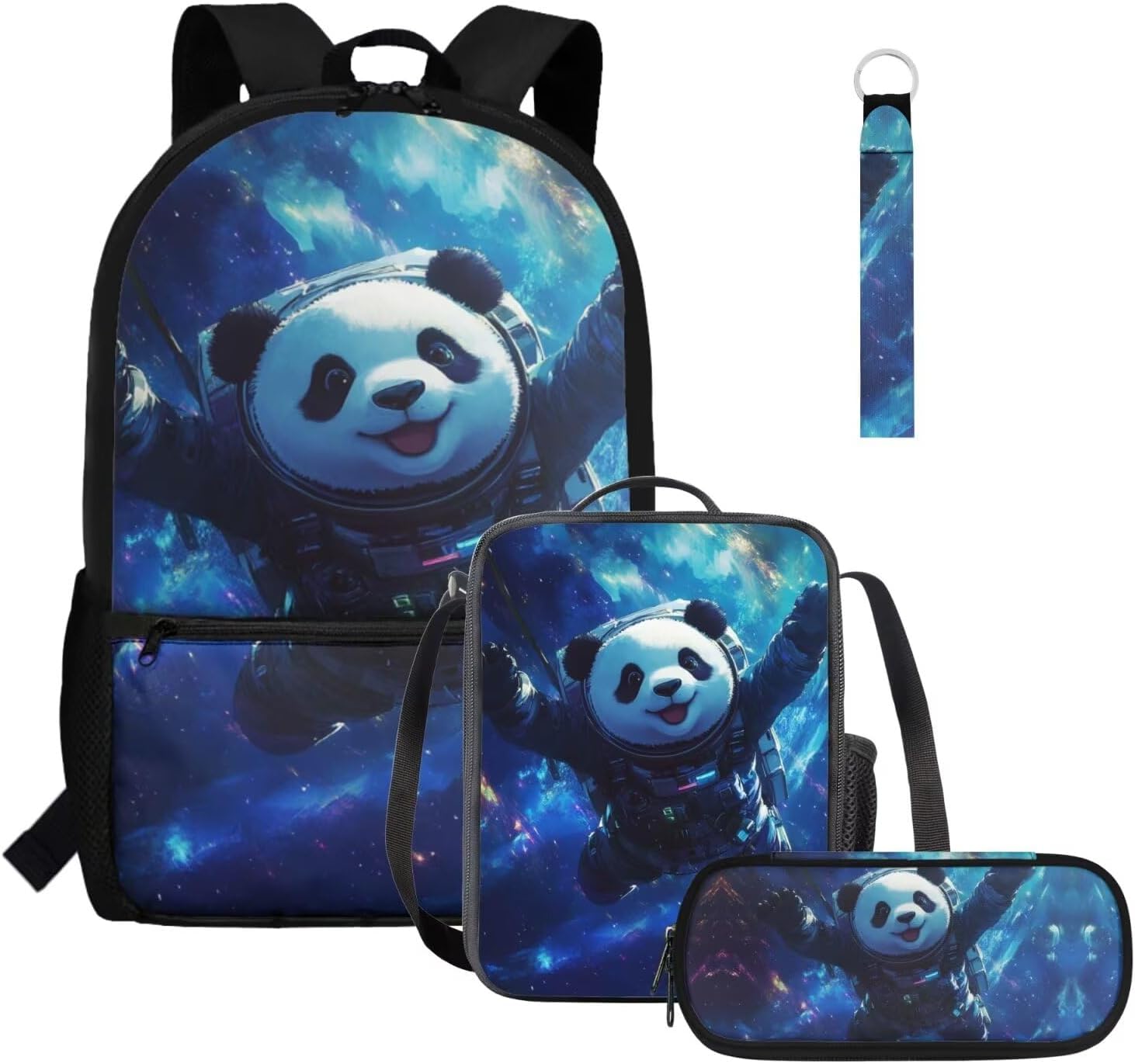 Gomyblomy Highland Cow Lamb Bookbag for Girls 6-8 8-10 Kawaii Kids Boys Backpack with Lunch Box Keychain Pencil Case Cute School Bag Set of 4 Pcs for Kindergarten Elementary Students Rucksack - Image 25