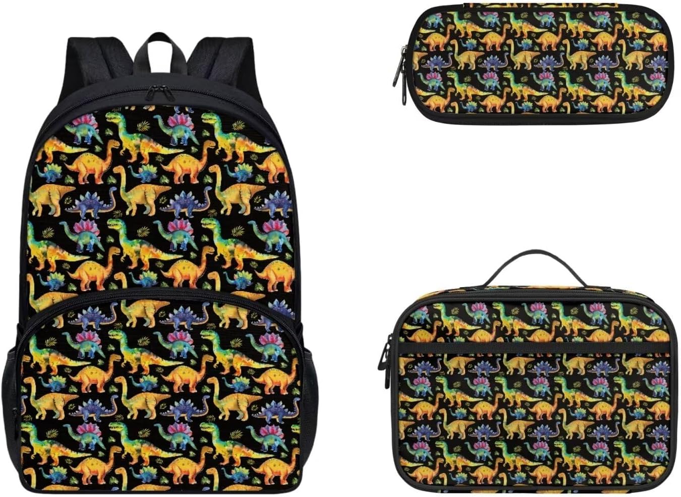 Gomyblomy Kawaii Axolotl School Backpack for Girls Pink Floral Backpack with Lunch Bag Set Cute Pencil Case for Teen Girls Preschool Kindergarten Elementary School Bags 3 IN 1 Set - Image 8