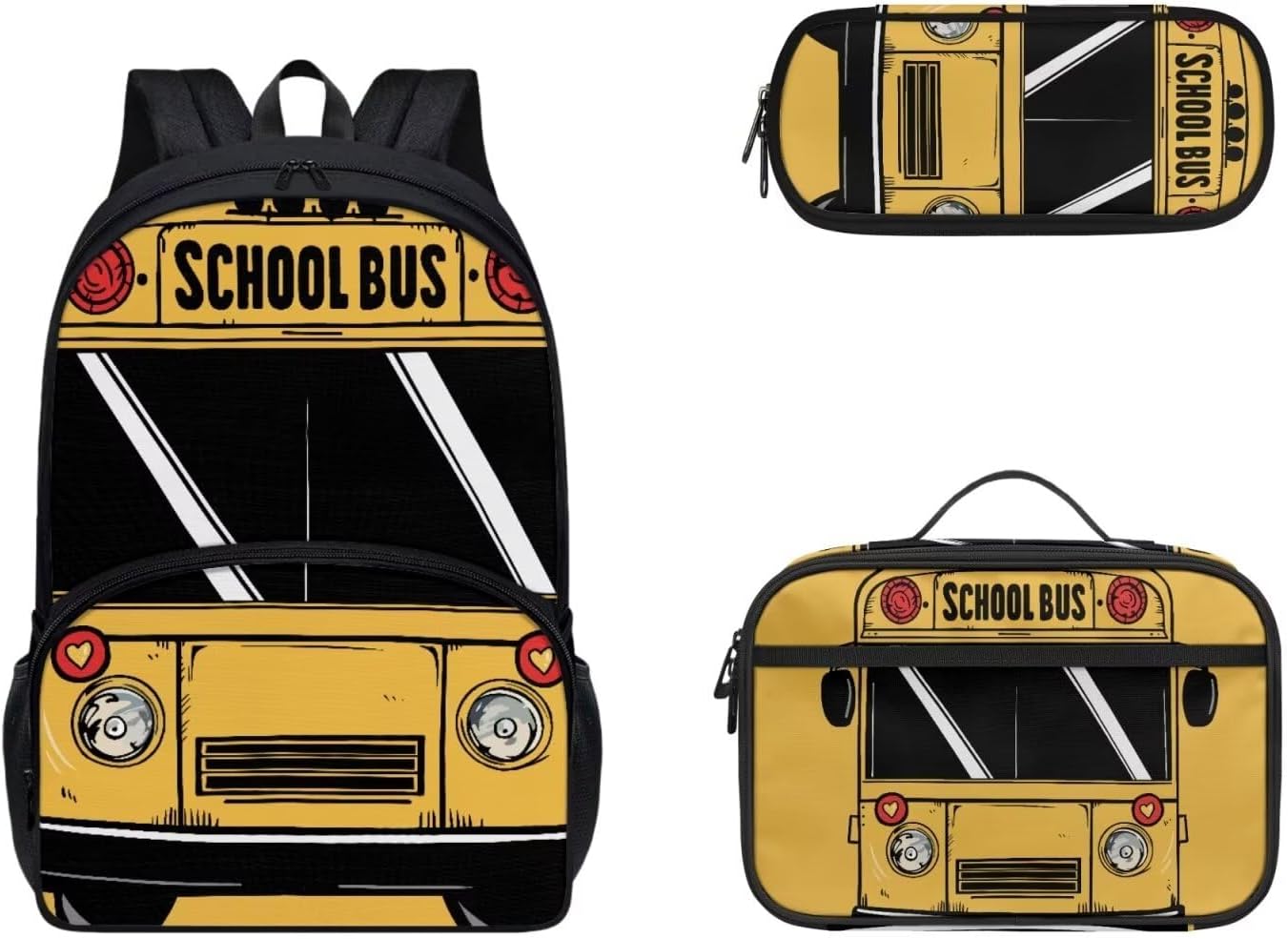 Gomyblomy Kawaii Axolotl School Backpack for Girls Pink Floral Backpack with Lunch Bag Set Cute Pencil Case for Teen Girls Preschool Kindergarten Elementary School Bags 3 IN 1 Set - Image 11