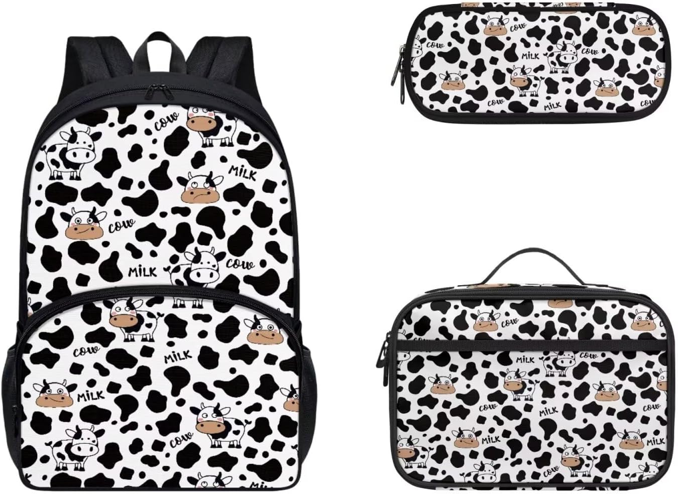 Gomyblomy Kawaii Axolotl School Backpack for Girls Pink Floral Backpack with Lunch Bag Set Cute Pencil Case for Teen Girls Preschool Kindergarten Elementary School Bags 3 IN 1 Set - Image 21