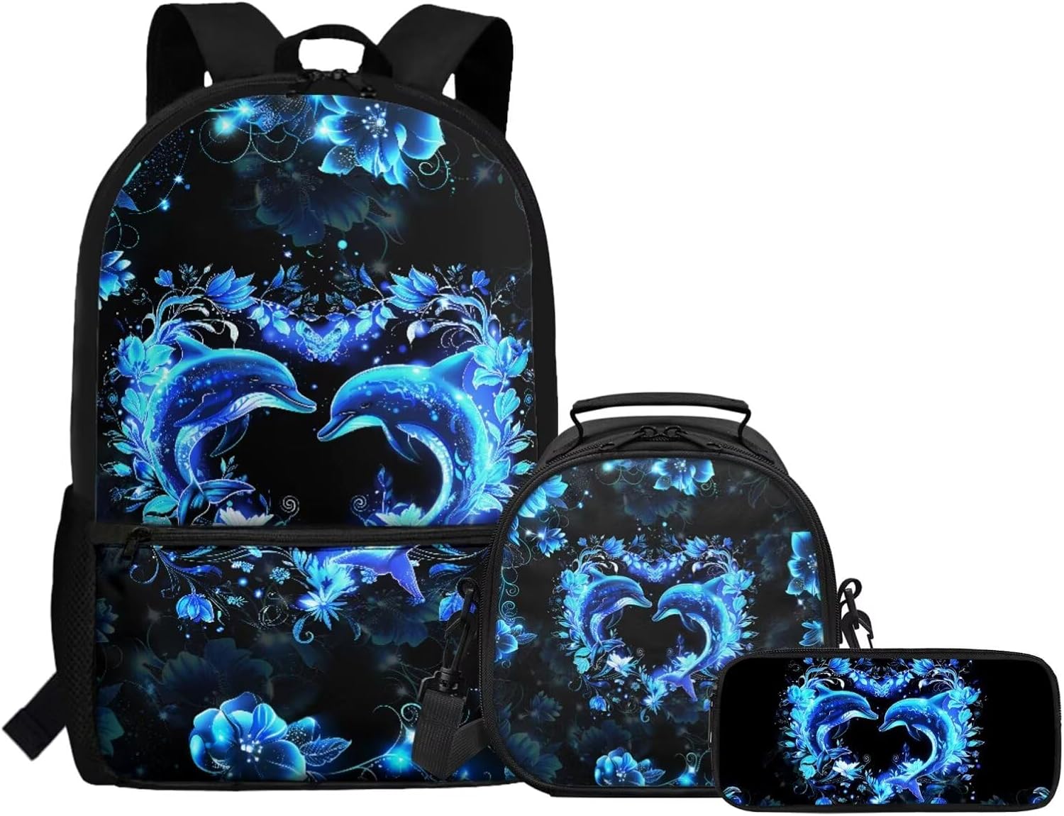 Gomyblomy Kawaii Otter Backpack for Girls 8-10 with Lunch Box Set of 3 Elementary School Backpack for Girls 10-12 Years Old Lightweight Kids School Bookbag Pencil Case Travel Rucksack - Image 14