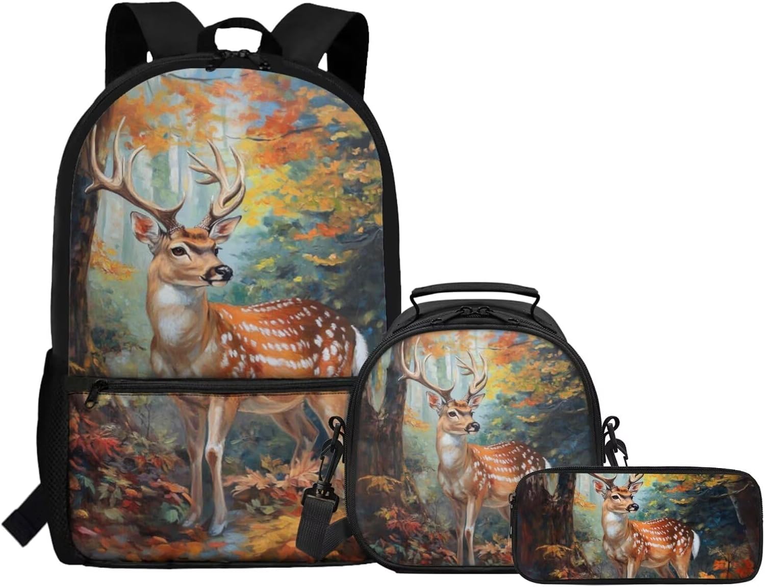 Gomyblomy Kawaii Otter Backpack for Girls 8-10 with Lunch Box Set of 3 Elementary School Backpack for Girls 10-12 Years Old Lightweight Kids School Bookbag Pencil Case Travel Rucksack - Image 35