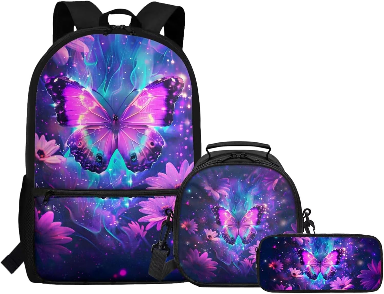 Gomyblomy Kawaii Otter Backpack for Girls 8-10 with Lunch Box Set of 3 Elementary School Backpack for Girls 10-12 Years Old Lightweight Kids School Bookbag Pencil Case Travel Rucksack - Image 30