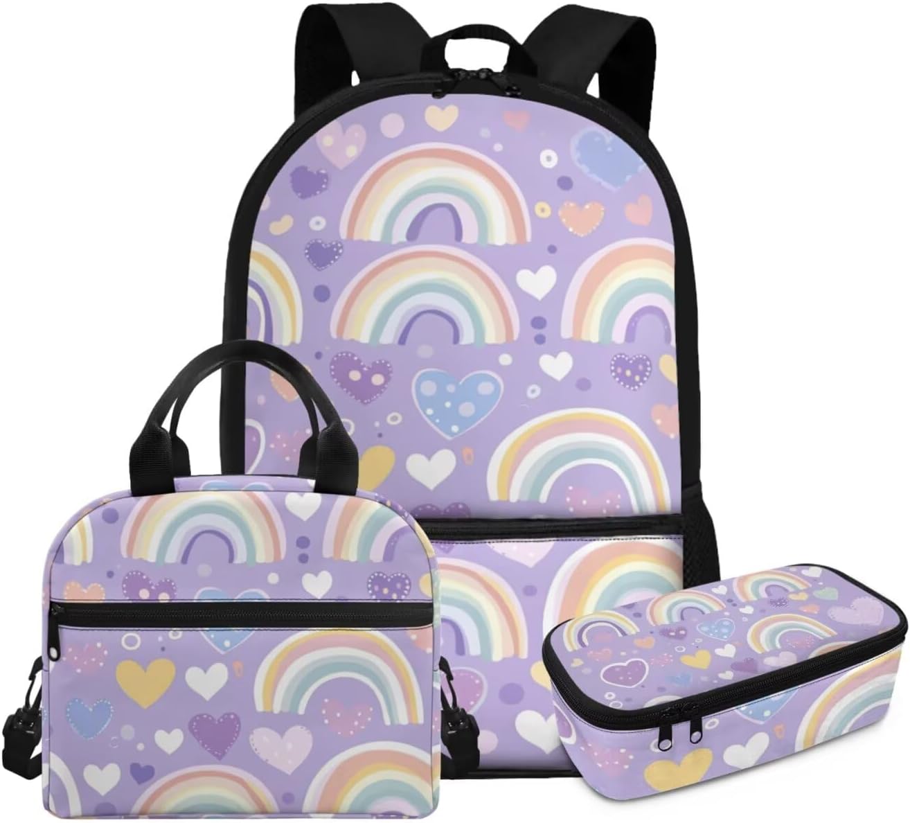 Gomyblomy Lamb Highland Cow Backpack for Girls 6-8 Kawaii Kids Bookbag with Lunch Box for Elementary Kindergarten Cute Backpack for School Girls Lightweight 3 Piece Kids School Bag - Image 13