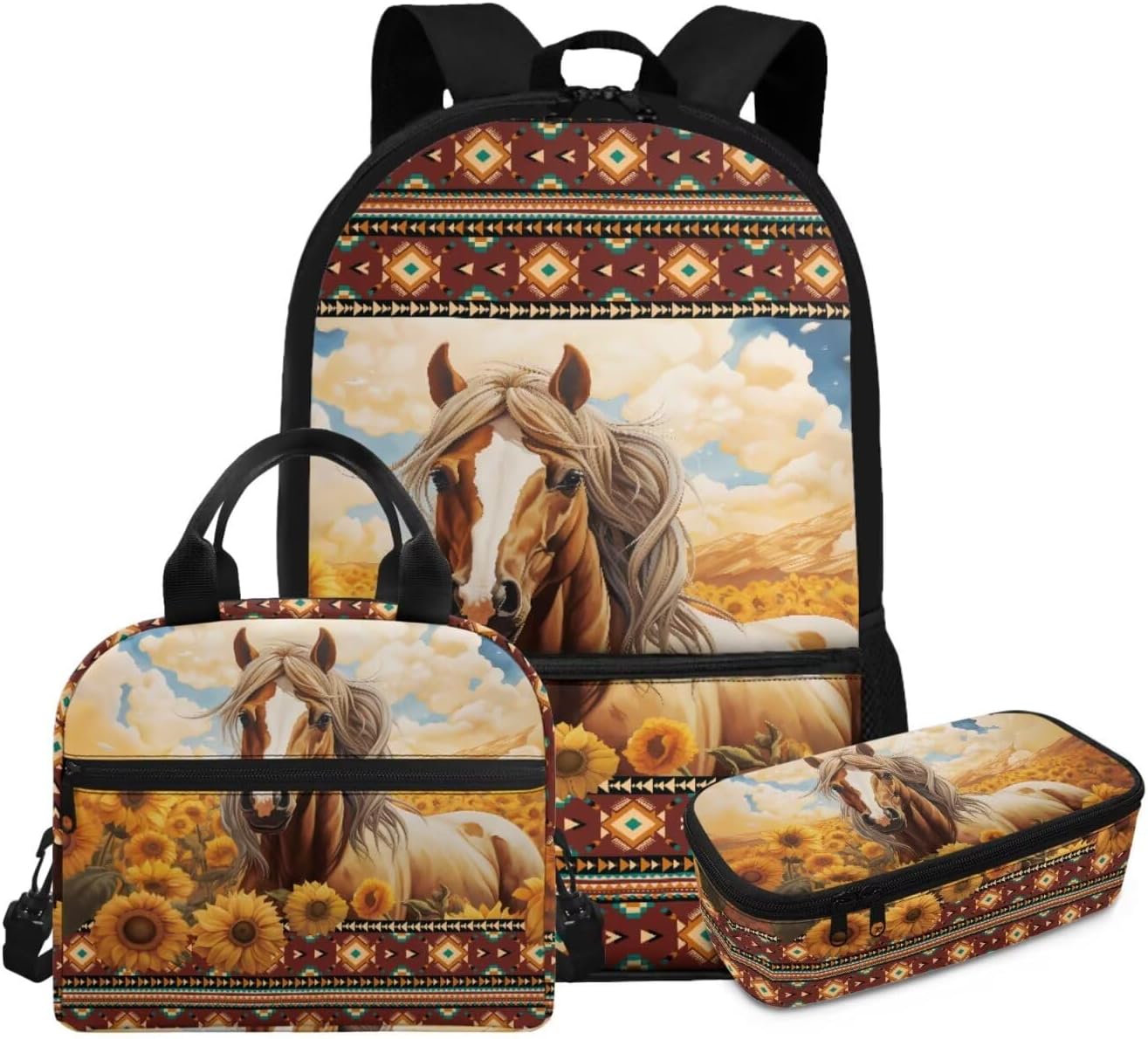 Gomyblomy Lamb Highland Cow Backpack for Girls 6-8 Kawaii Kids Bookbag with Lunch Box for Elementary Kindergarten Cute Backpack for School Girls Lightweight 3 Piece Kids School Bag - Image 32