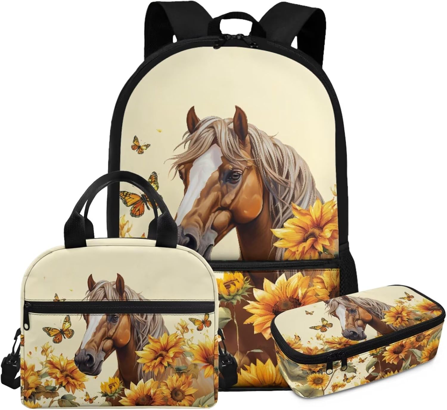 Gomyblomy Lamb Highland Cow Backpack for Girls 6-8 Kawaii Kids Bookbag with Lunch Box for Elementary Kindergarten Cute Backpack for School Girls Lightweight 3 Piece Kids School Bag - Image 21