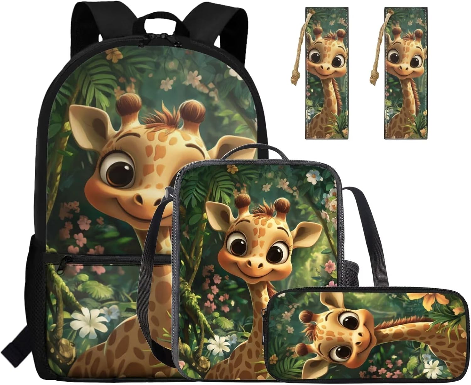 Gomyblomy Strawberry Cow Backpack for Girls 6-8 8-10 Kawaii Pink School Bag for Girls 4 in1 Set Kids Bookbag with Lunch Box Pencil Case Bookmarks for Elementary Kindergarten Cute Book Bags - Image 32