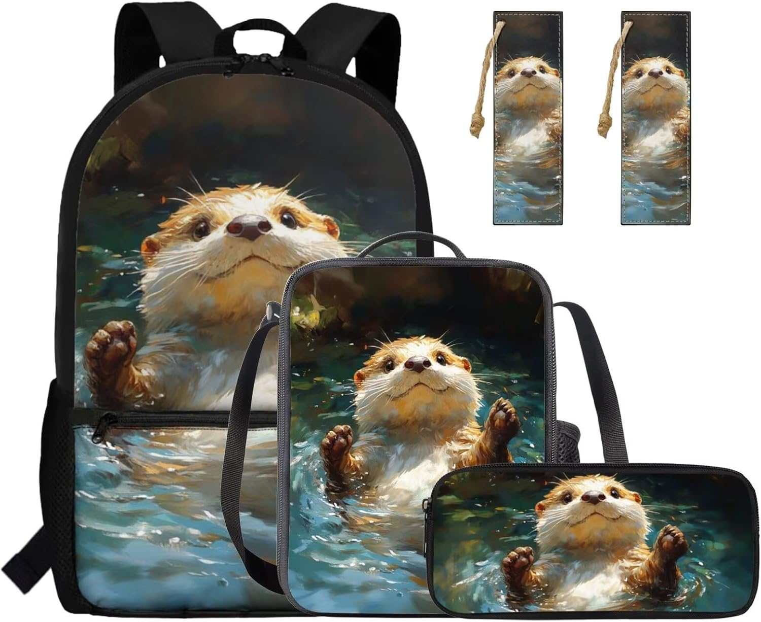 Gomyblomy Strawberry Cow Backpack for Girls 6-8 8-10 Kawaii Pink School Bag for Girls 4 in1 Set Kids Bookbag with Lunch Box Pencil Case Bookmarks for Elementary Kindergarten Cute Book Bags - Image 45