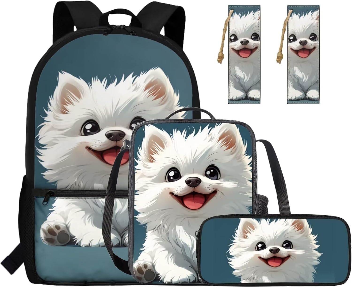 Gomyblomy Strawberry Cow Backpack for Girls 6-8 8-10 Kawaii Pink School Bag for Girls 4 in1 Set Kids Bookbag with Lunch Box Pencil Case Bookmarks for Elementary Kindergarten Cute Book Bags - Image 30