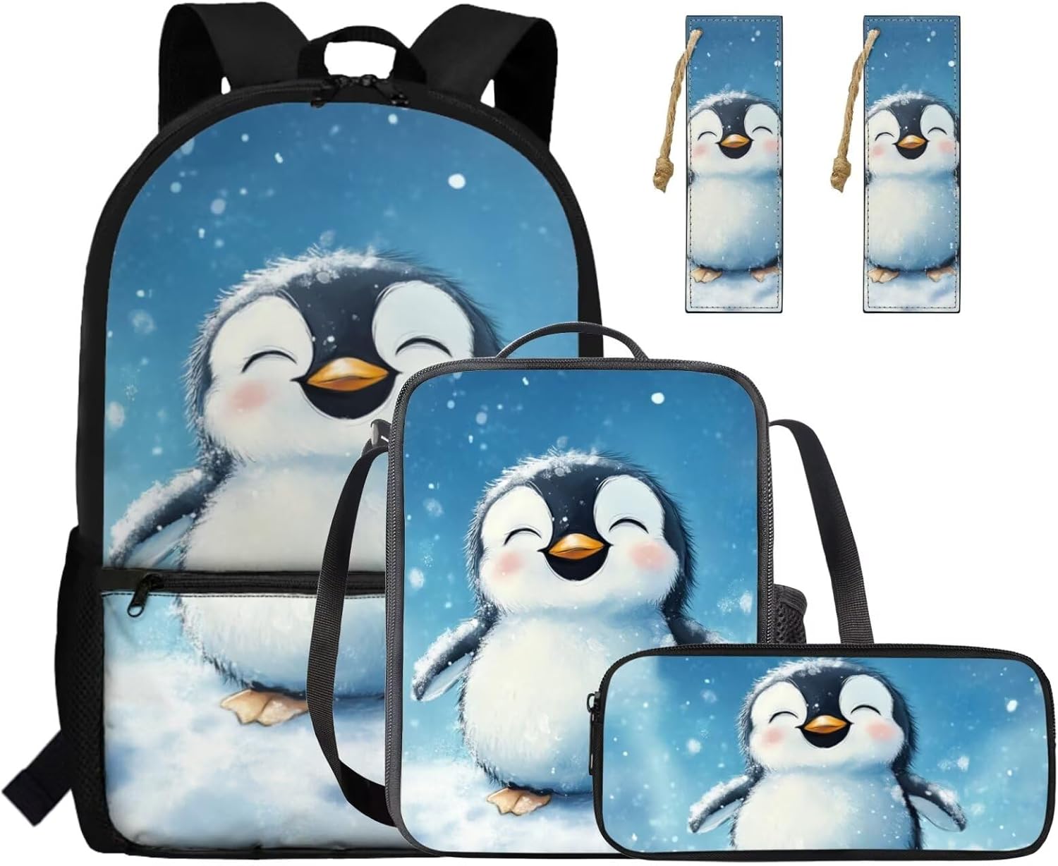 Gomyblomy Strawberry Cow Backpack for Girls 6-8 8-10 Kawaii Pink School Bag for Girls 4 in1 Set Kids Bookbag with Lunch Box Pencil Case Bookmarks for Elementary Kindergarten Cute Book Bags - Image 33