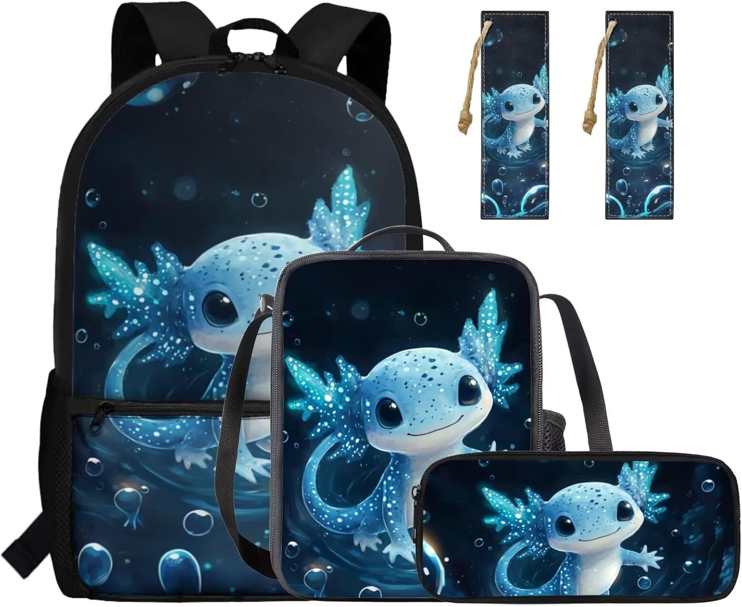 Gomyblomy Strawberry Cow Backpack for Girls 6-8 8-10 Kawaii Pink School Bag for Girls 4 in1 Set Kids Bookbag with Lunch Box Pencil Case Bookmarks for Elementary Kindergarten Cute Book Bags - Image 15