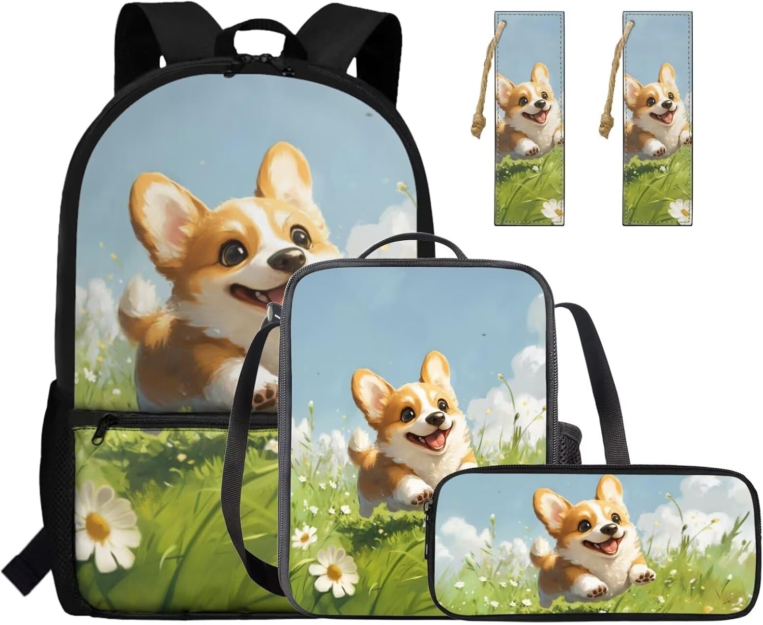 Gomyblomy Strawberry Cow Backpack for Girls 6-8 8-10 Kawaii Pink School Bag for Girls 4 in1 Set Kids Bookbag with Lunch Box Pencil Case Bookmarks for Elementary Kindergarten Cute Book Bags - Image 27