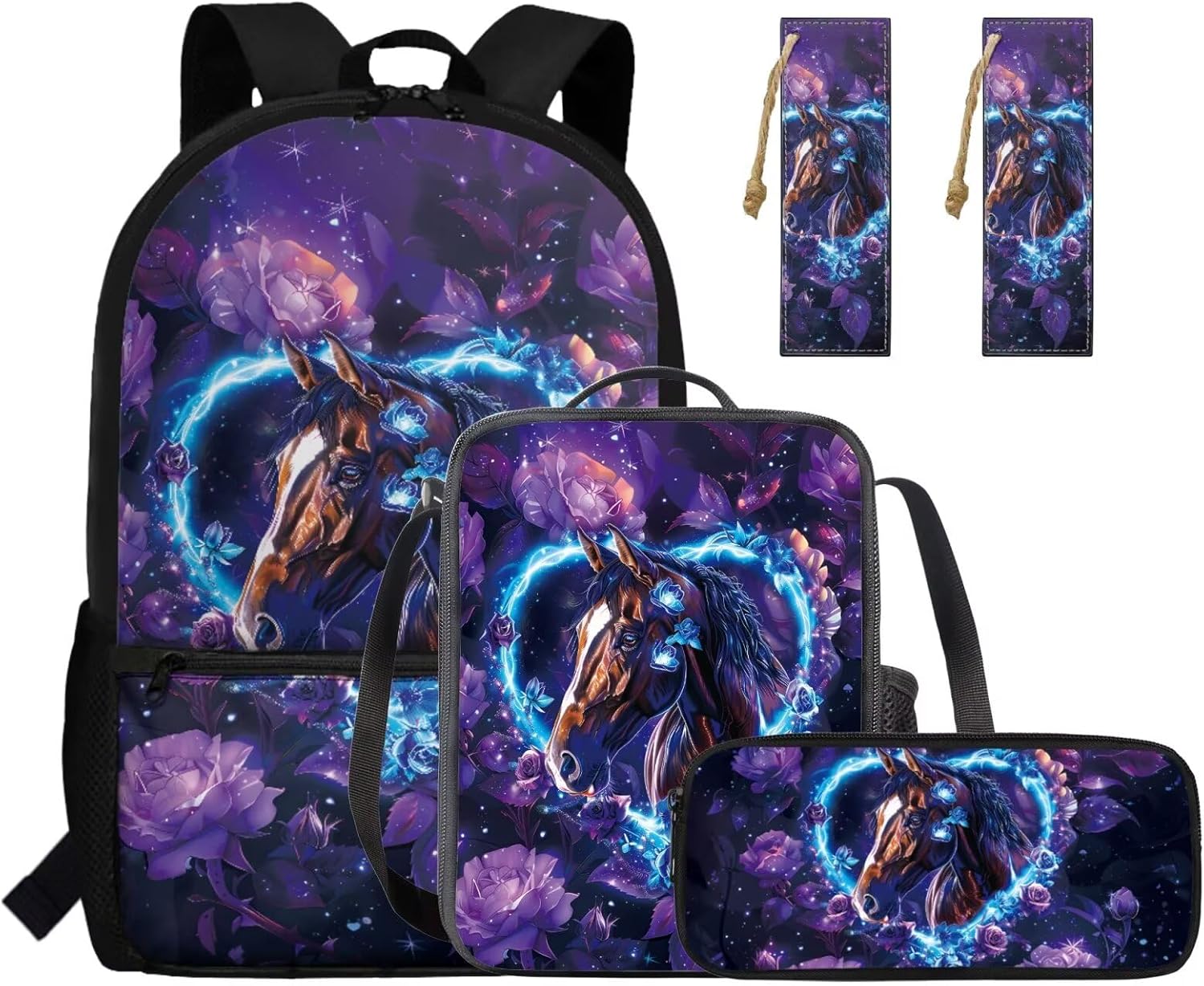 Gomyblomy Strawberry Cow Backpack for Girls 6-8 8-10 Kawaii Pink School Bag for Girls 4 in1 Set Kids Bookbag with Lunch Box Pencil Case Bookmarks for Elementary Kindergarten Cute Book Bags - Image 35