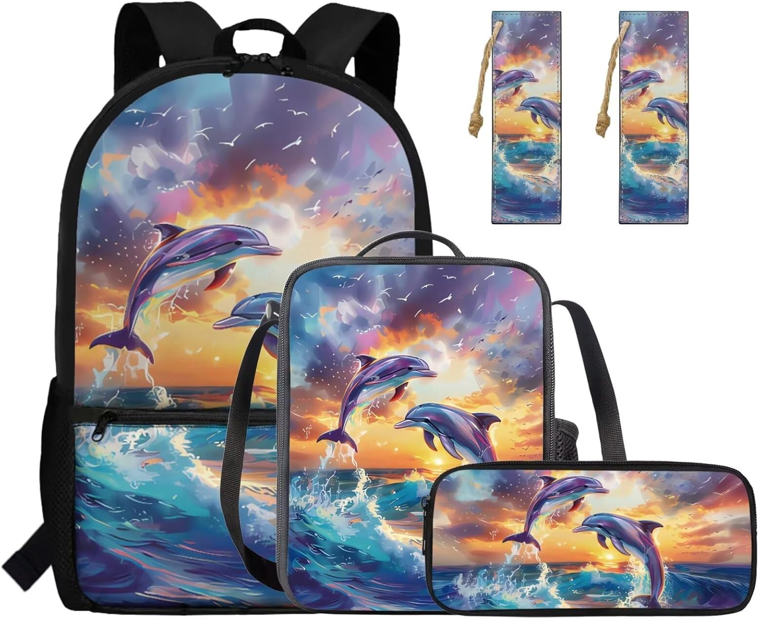 Gomyblomy Strawberry Cow Backpack for Girls 6-8 8-10 Kawaii Pink School Bag for Girls 4 in1 Set Kids Bookbag with Lunch Box Pencil Case Bookmarks for Elementary Kindergarten Cute Book Bags - Image 37