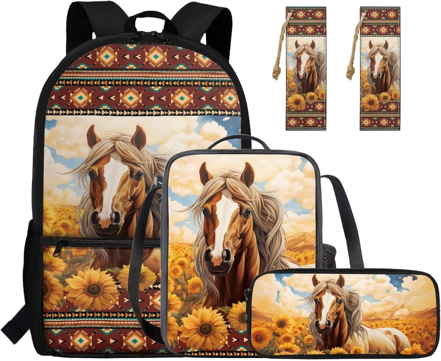 Gomyblomy Strawberry Cow Backpack for Girls 6-8 8-10 Kawaii Pink School Bag for Girls 4 in1 Set Kids Bookbag with Lunch Box Pencil Case Bookmarks for Elementary Kindergarten Cute Book Bags - Image 12