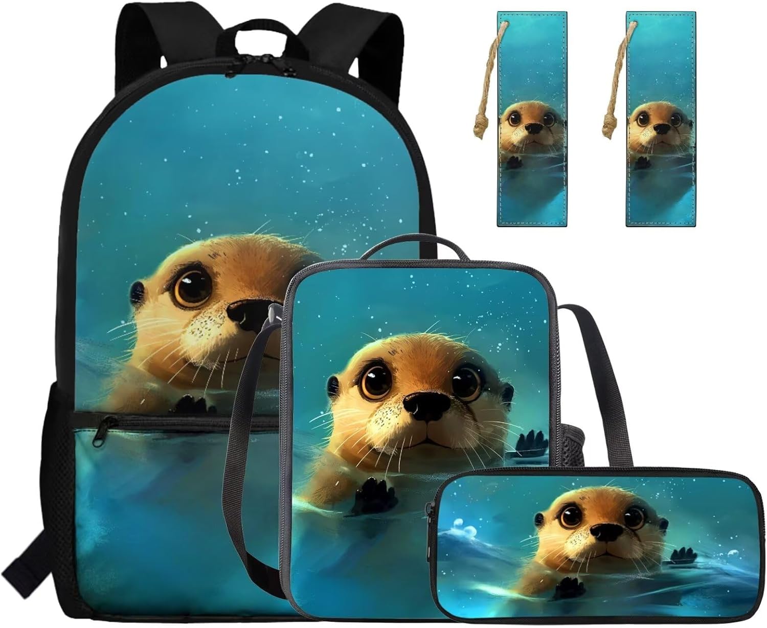 Gomyblomy Strawberry Cow Backpack for Girls 6-8 8-10 Kawaii Pink School Bag for Girls 4 in1 Set Kids Bookbag with Lunch Box Pencil Case Bookmarks for Elementary Kindergarten Cute Book Bags - Image 14