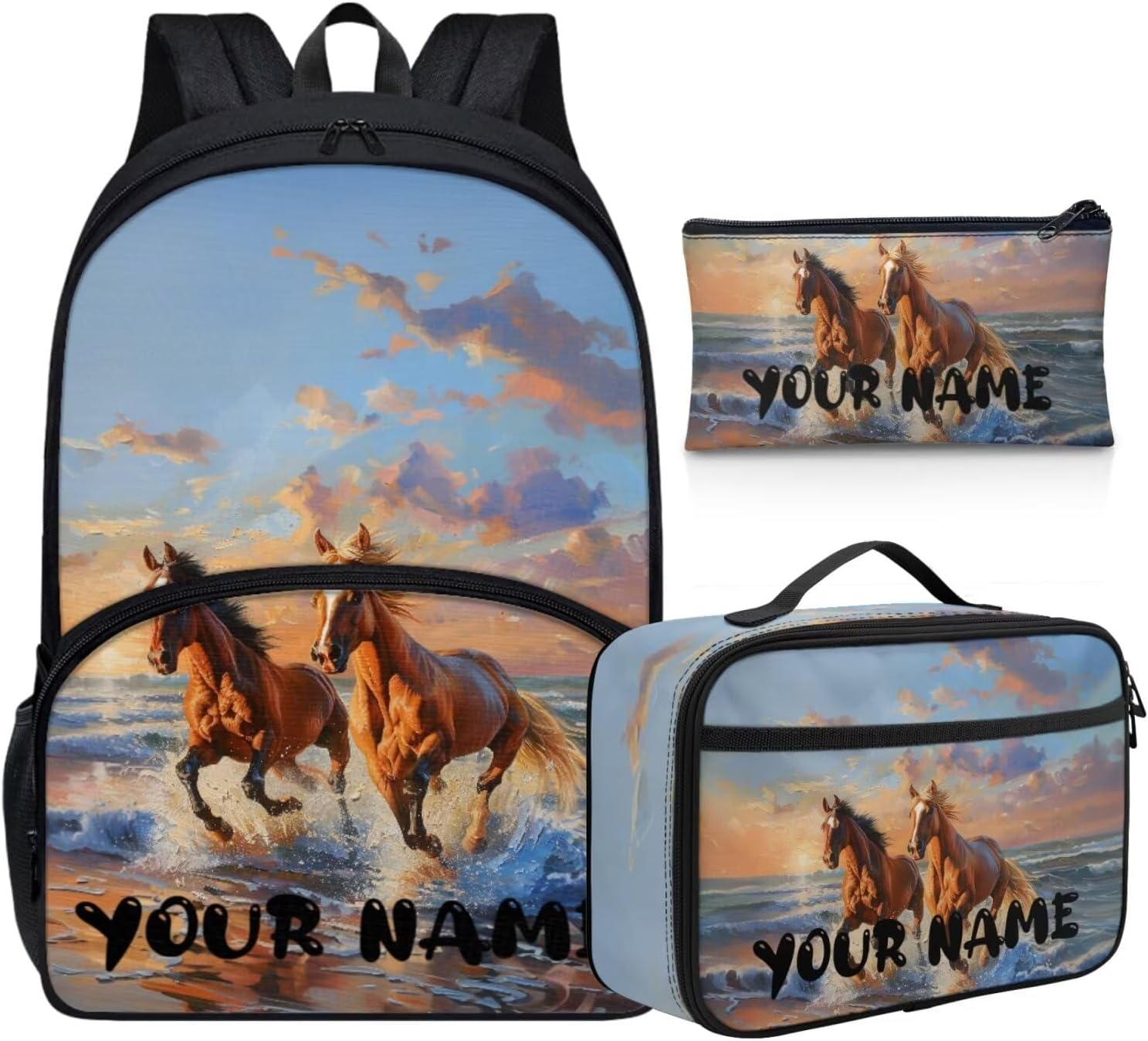 Howilath Mushroom Frog Backpack for Boys Kids Backpack with Lunch Box Aesthetic Pencil Case 3PCS Set 4th 5th 6th Grade Cute Bookbag 17 inch Kawaii School Bag with Name Customized - Image 11