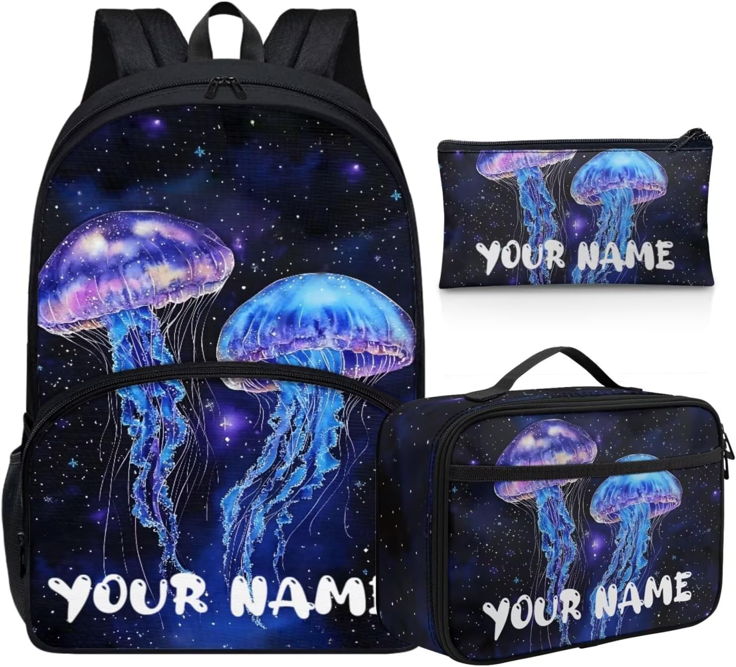 Howilath Mushroom Frog Backpack for Boys Kids Backpack with Lunch Box Aesthetic Pencil Case 3PCS Set 4th 5th 6th Grade Cute Bookbag 17 inch Kawaii School Bag with Name Customized - Image 9