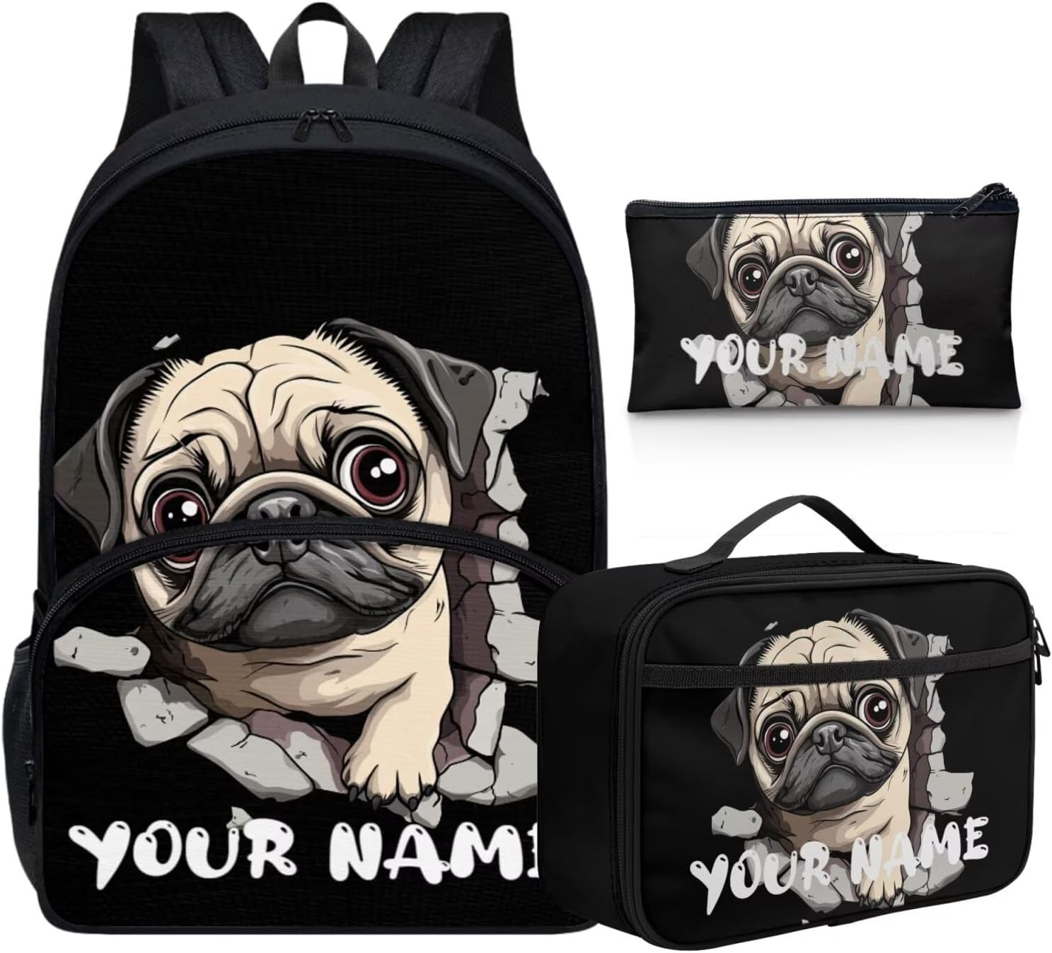 Howilath Mushroom Frog Backpack for Boys Kids Backpack with Lunch Box Aesthetic Pencil Case 3PCS Set 4th 5th 6th Grade Cute Bookbag 17 inch Kawaii School Bag with Name Customized - Image 18