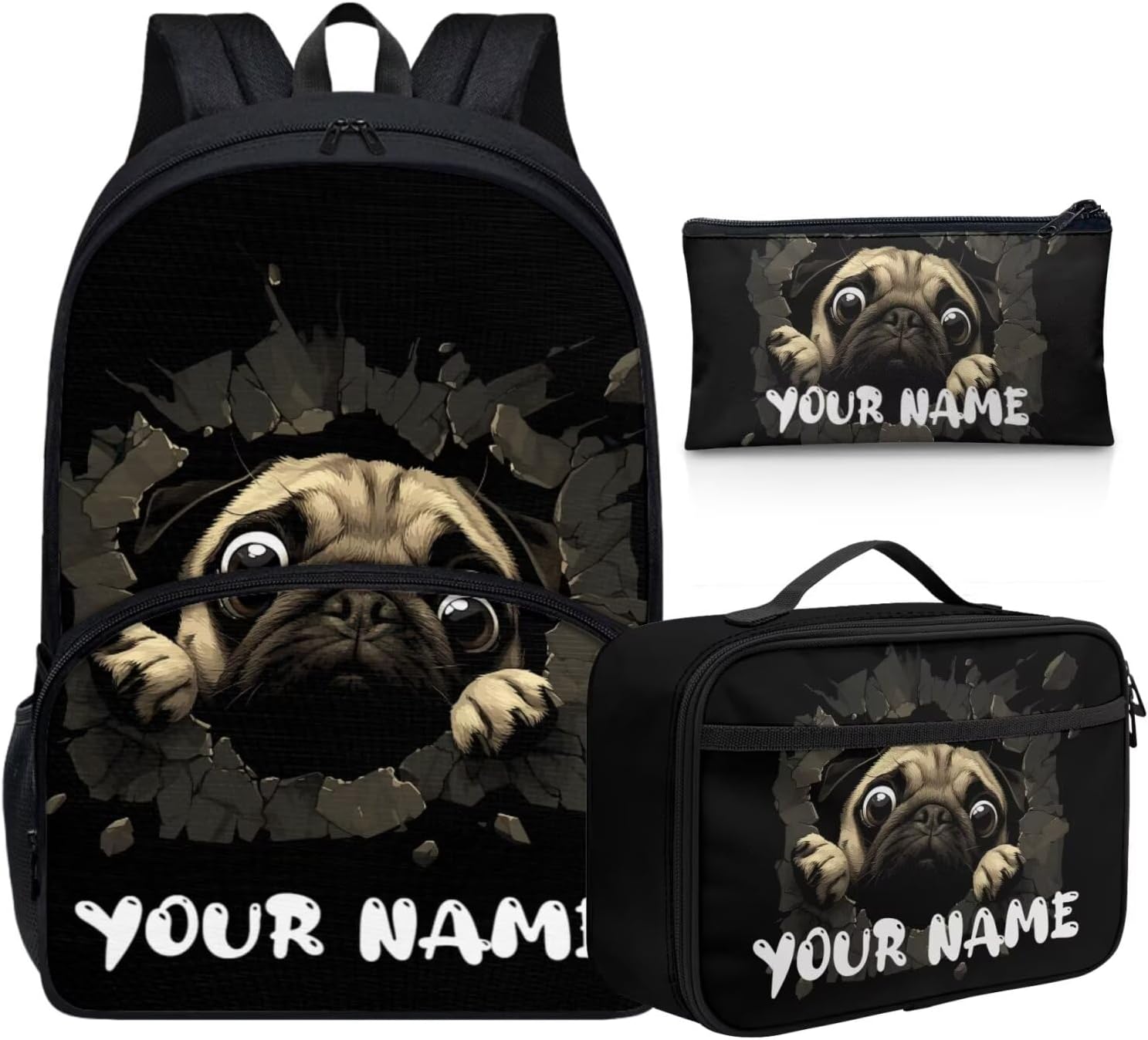 Howilath Mushroom Frog Backpack for Boys Kids Backpack with Lunch Box Aesthetic Pencil Case 3PCS Set 4th 5th 6th Grade Cute Bookbag 17 inch Kawaii School Bag with Name Customized - Image 19