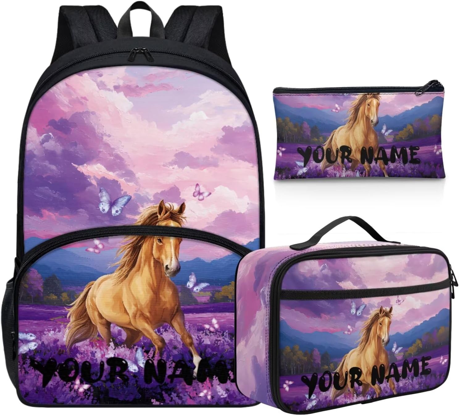 Howilath Mushroom Frog Backpack for Boys Kids Backpack with Lunch Box Aesthetic Pencil Case 3PCS Set 4th 5th 6th Grade Cute Bookbag 17 inch Kawaii School Bag with Name Customized - Image 14