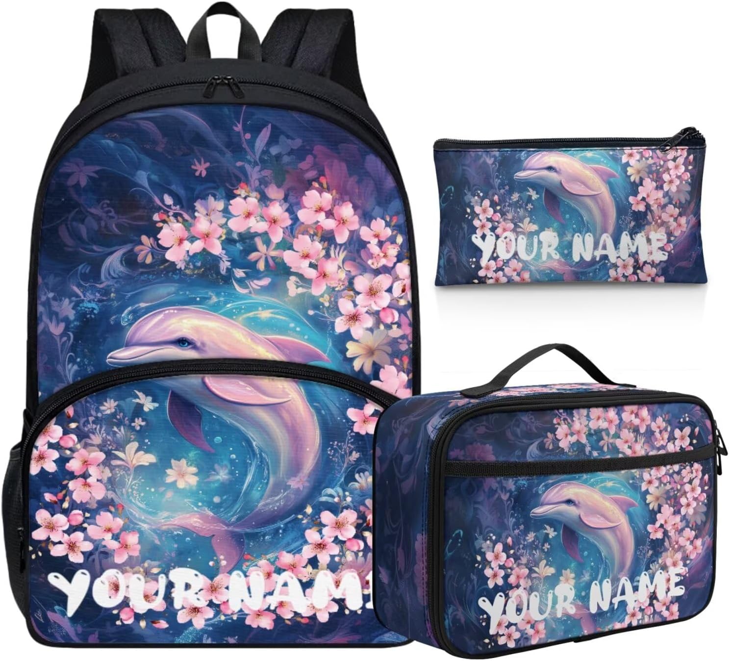 Howilath Mushroom Frog Backpack for Boys Kids Backpack with Lunch Box Aesthetic Pencil Case 3PCS Set 4th 5th 6th Grade Cute Bookbag 17 inch Kawaii School Bag with Name Customized - Image 7