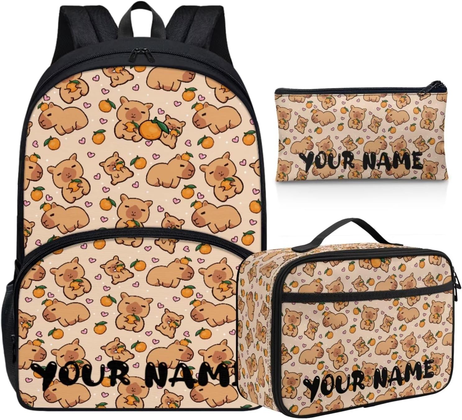 Howilath Mushroom Frog Backpack for Boys Kids Backpack with Lunch Box Aesthetic Pencil Case 3PCS Set 4th 5th 6th Grade Cute Bookbag 17 inch Kawaii School Bag with Name Customized - Image 28