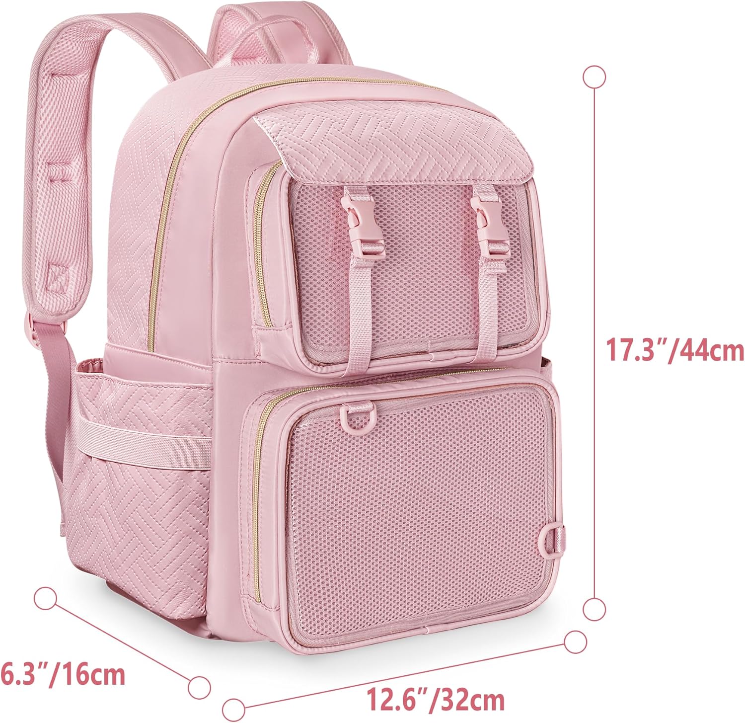 Ita Bag Pin Display Backpack with Inserts for Pins, Kawaii Aesthetic Backpack with Laptop Sleeve for Cosplay and Concert - Image 2