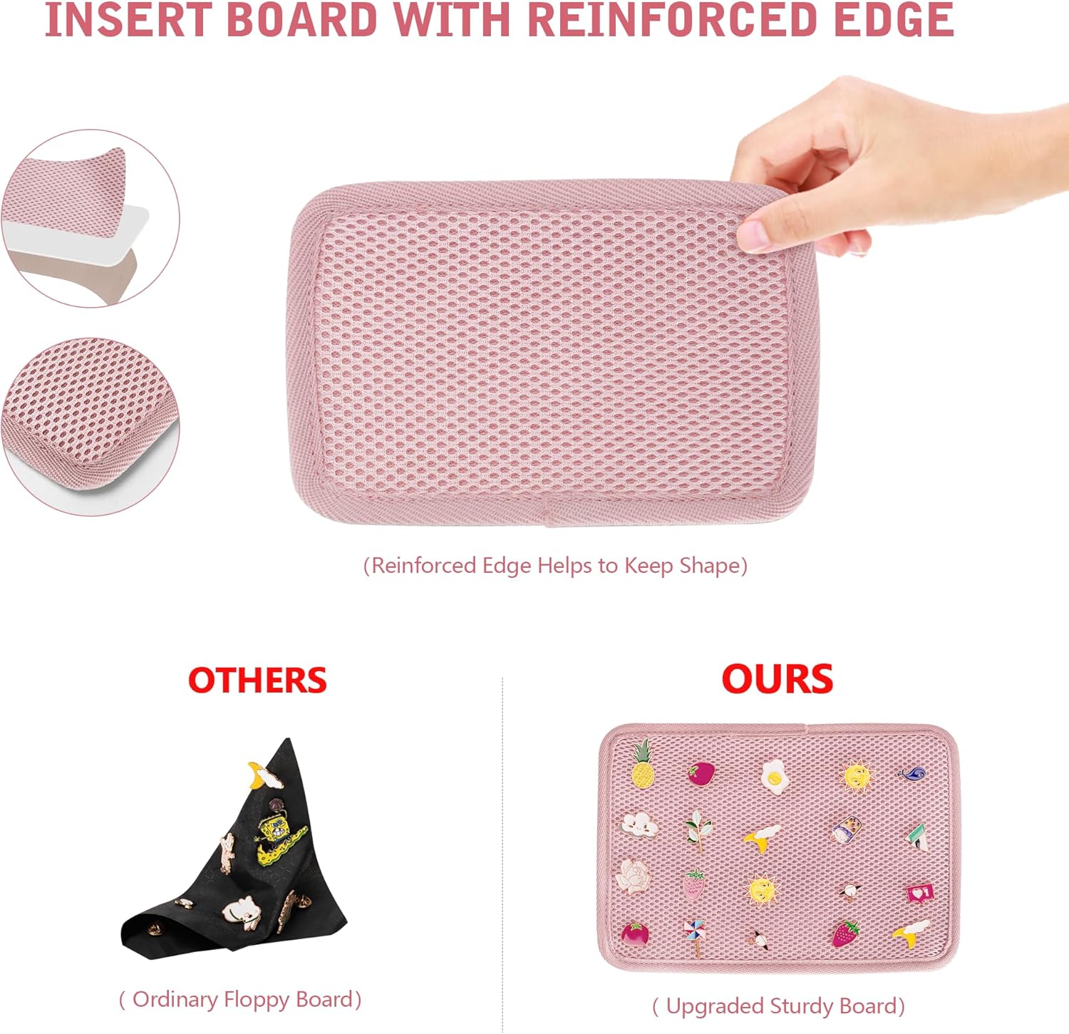 Ita Bag Pin Display Backpack with Inserts for Pins, Kawaii Aesthetic Backpack with Laptop Sleeve for Cosplay and Concert - Image 5