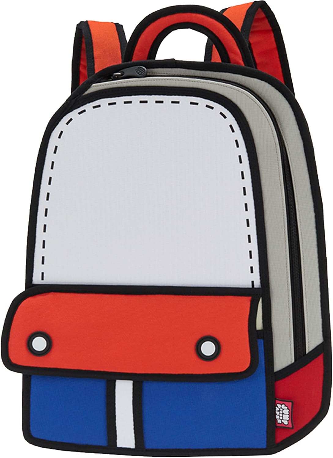 JUMPFROMPAPER 2D Cartoon Backpack (Adventure), Fun Novelty Backpacks Bags for Adults and Senior Year, Carries Laptop and Essentials for Travel (Pink) - Image 7