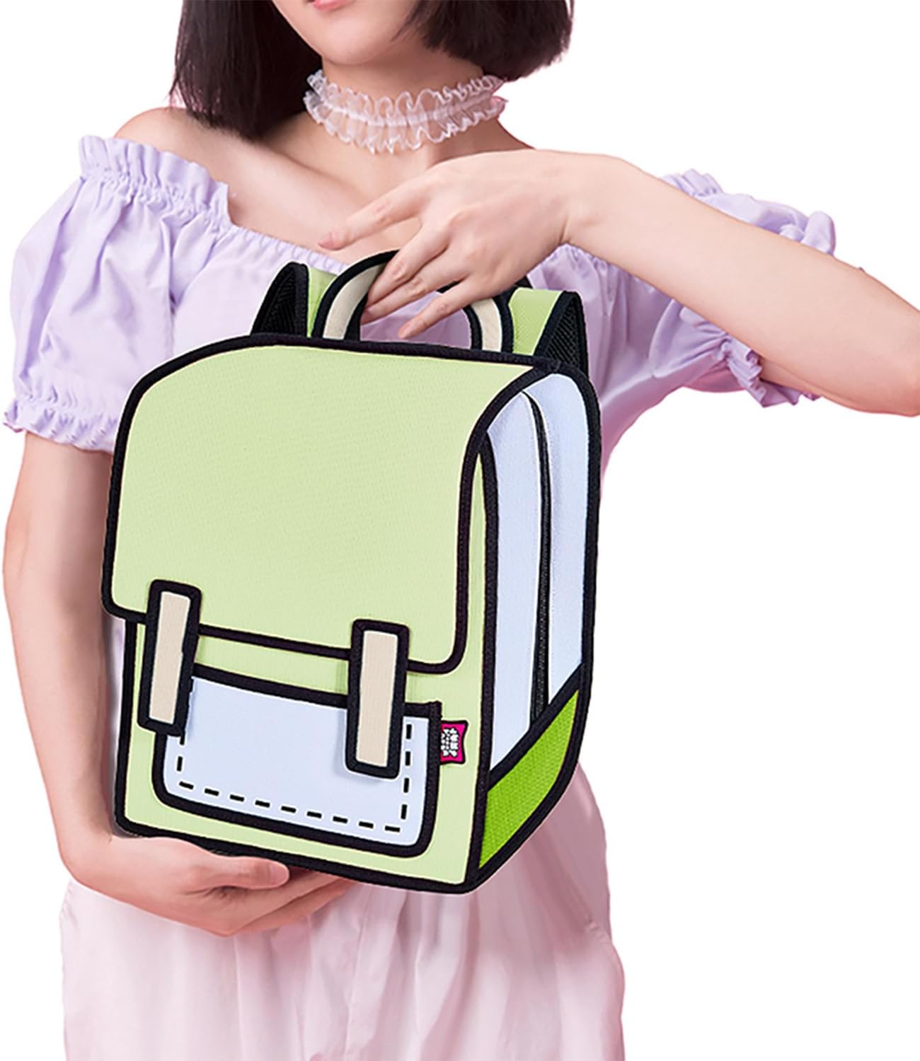 JUMPFROMPAPER 2D Cartoon Backpack (Spaceman), Fun Novelty Backpacks Bags for Adults and Senior Year, Laptop and Essentials - Image 6