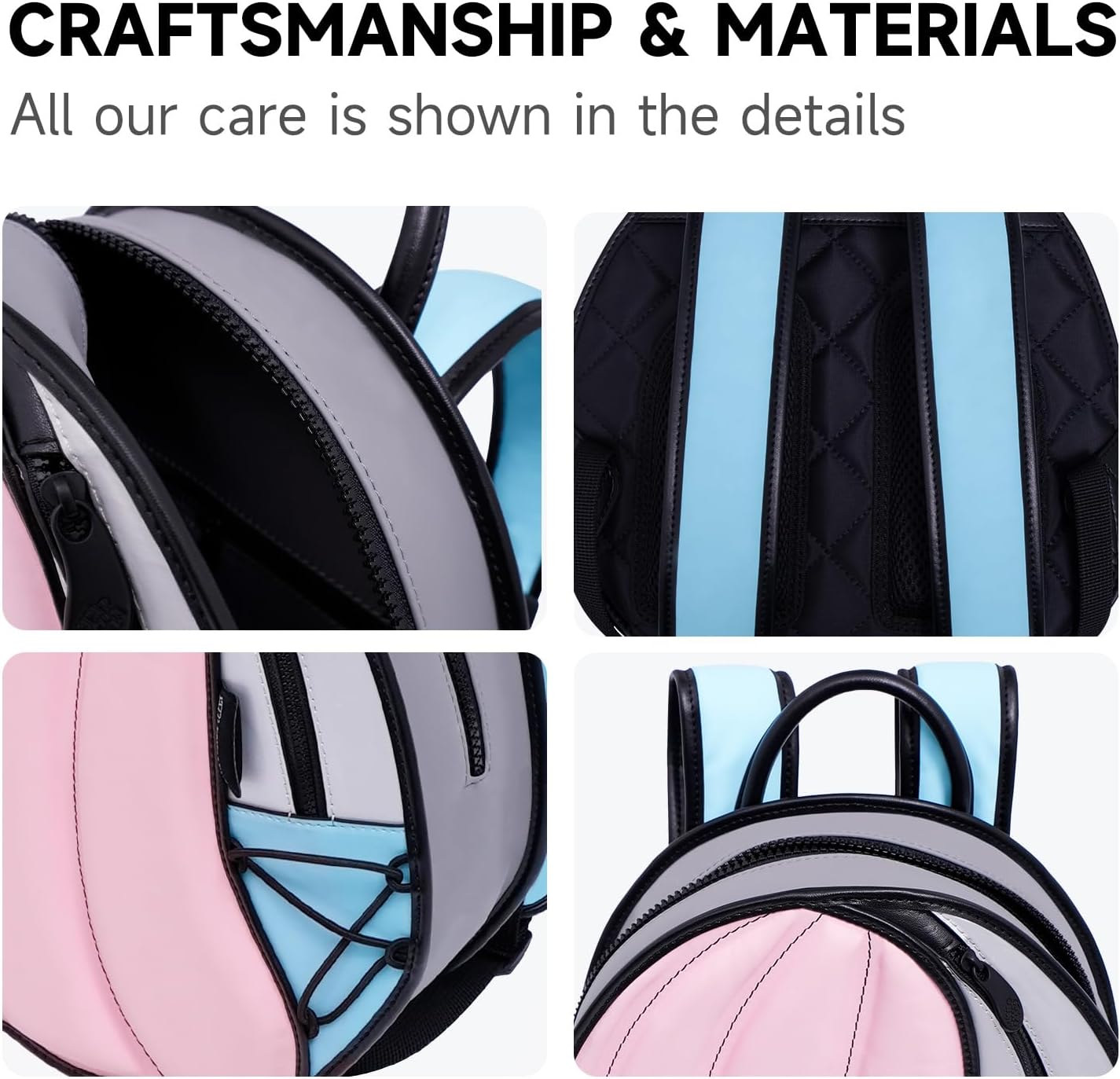 JUMPFROMPAPER Original 2D Cartoon Backpack (Puffer), Fun Novelty Backpacks Bags for Women, Adults and Senior Year, for Campus, Daily Use and Travel (Pink Dream) - Image 3