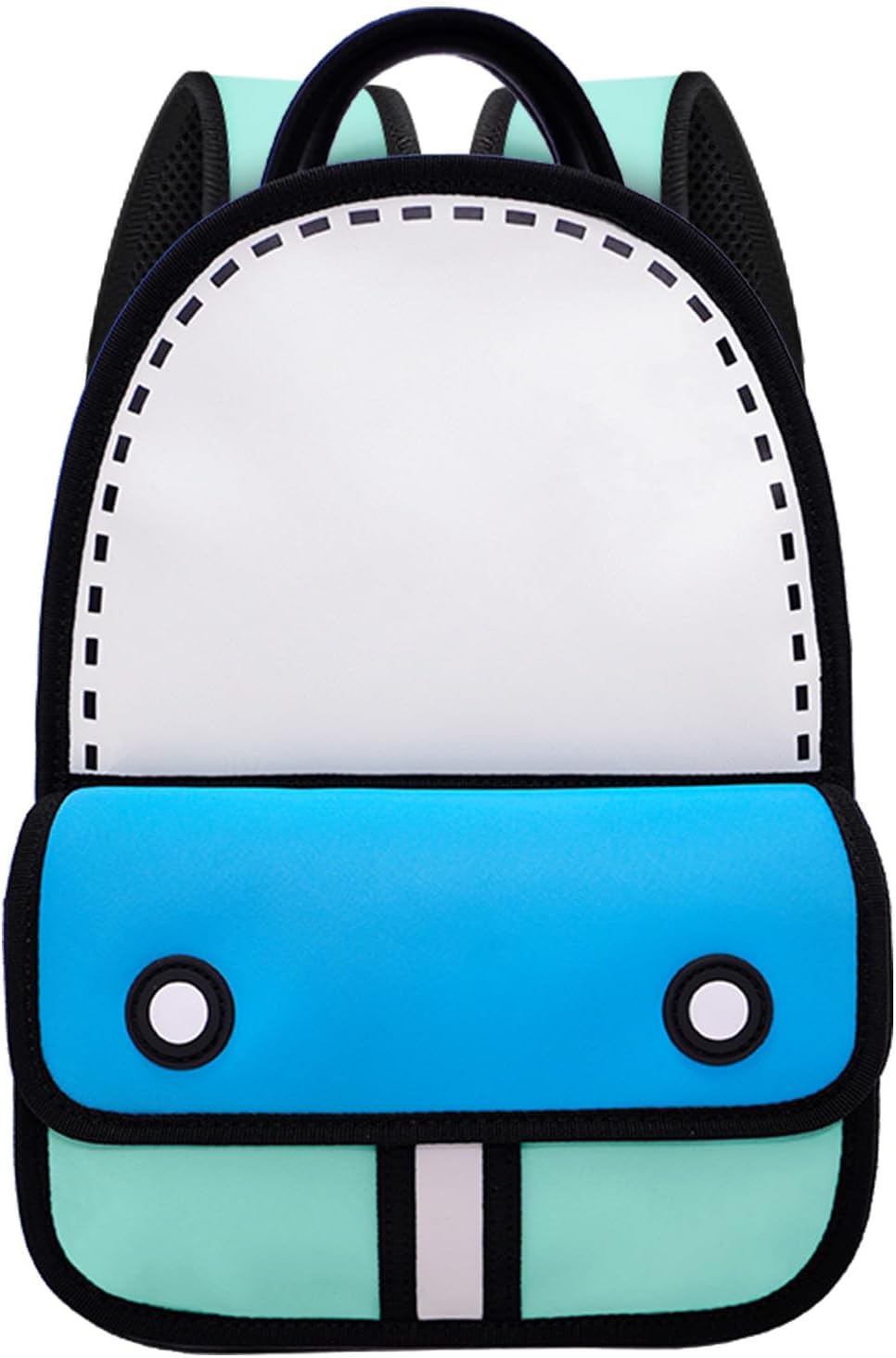 JUMPFROMPAPER Original Cartoon Backpack (3D Adventure), Fun Novelty Backpacks Bags for Adults and Senior Year (Greenery, Meduim - Classic) - Image 10