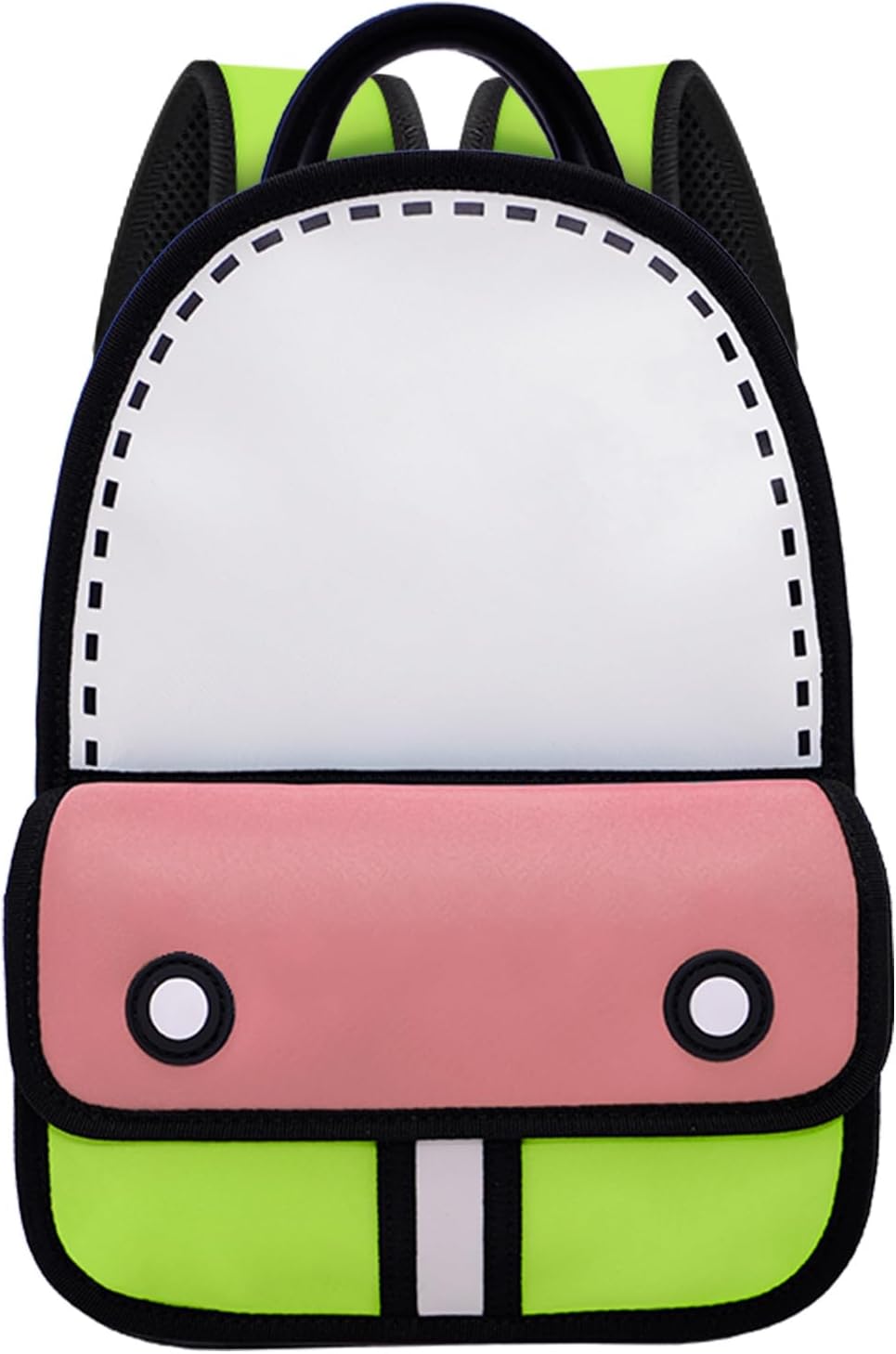 JUMPFROMPAPER Original Cartoon Backpack (3D Adventure), Fun Novelty Backpacks Bags for Adults and Senior Year (Greenery, Meduim - Classic) - Image 11