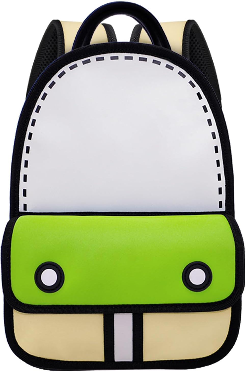 JUMPFROMPAPER Original Cartoon Backpack (3D Adventure), Fun Novelty Backpacks Bags for Adults and Senior Year (Greenery, Meduim - Classic) - Image 9