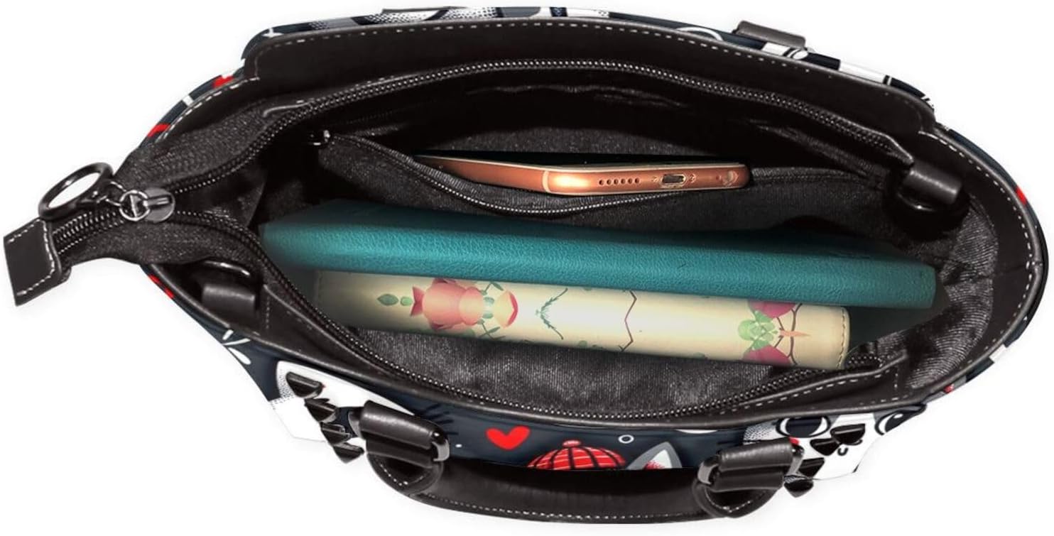 Kawaii-Kittens-Cats Pu Leather Crossbody Studded Bag, Fashionable Shoulder Handbag With Detachable Shoulder Strap - Image 6