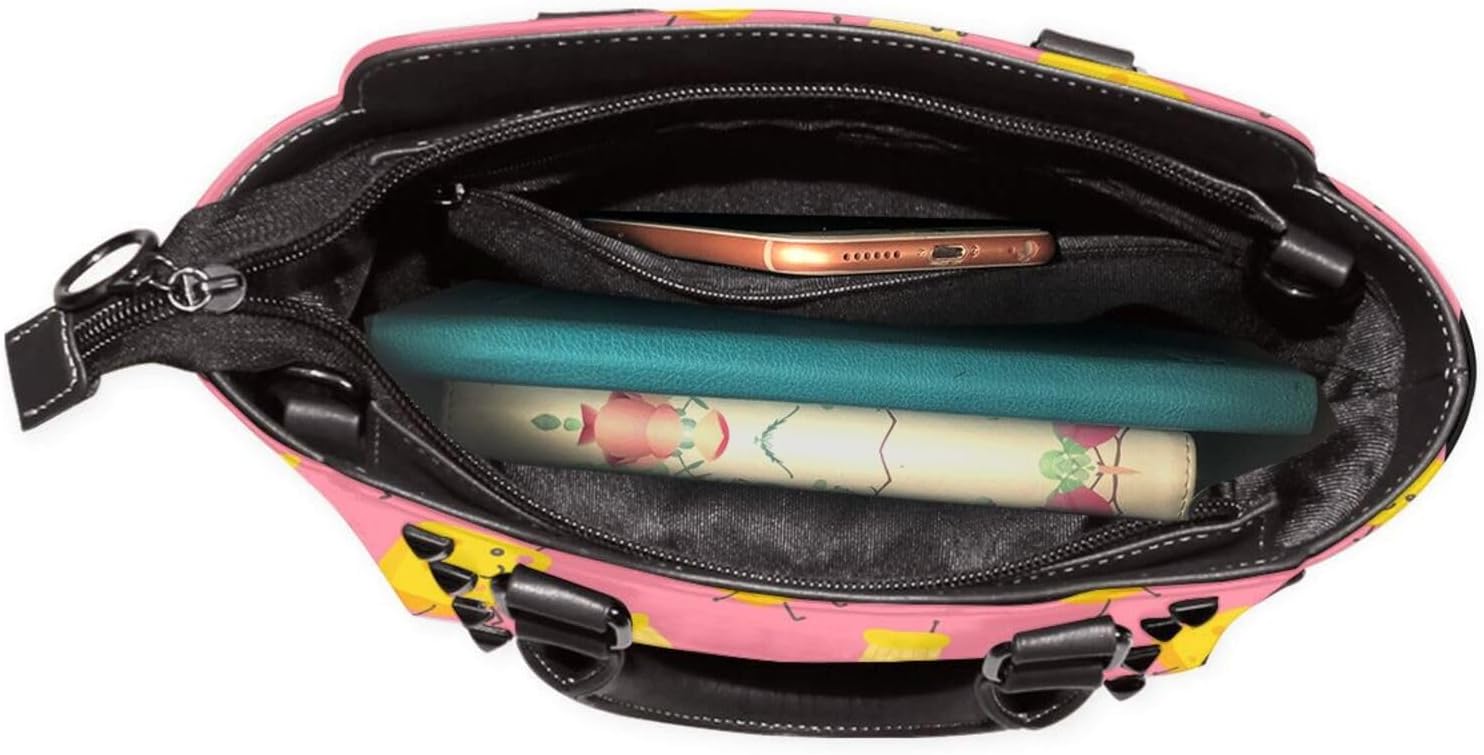 Kawaii Macaron Cheese Pu Leather Crossbody Studded Bag, Fashionable Shoulder Handbag With Detachable Shoulder Strap - Image 6