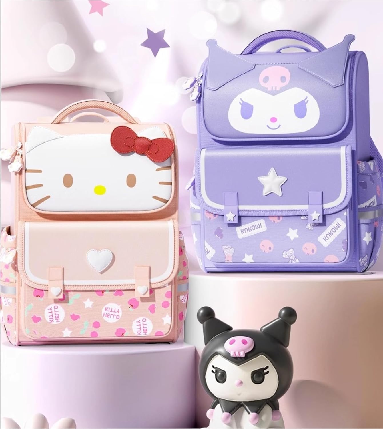 Kuromi Japanese Cartoon Character Backpack School Bag - Image 7