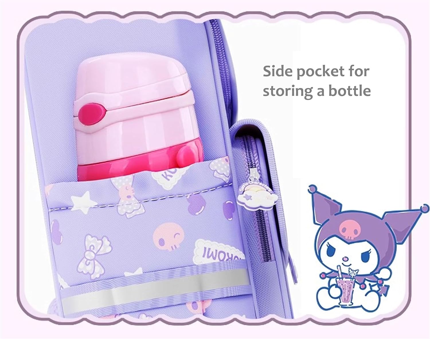 Kuromi Japanese Cartoon Character Backpack School Bag - Image 5