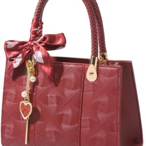 Ladies' handbag red handheld luxury crossbody bag25*9 * 17cm
