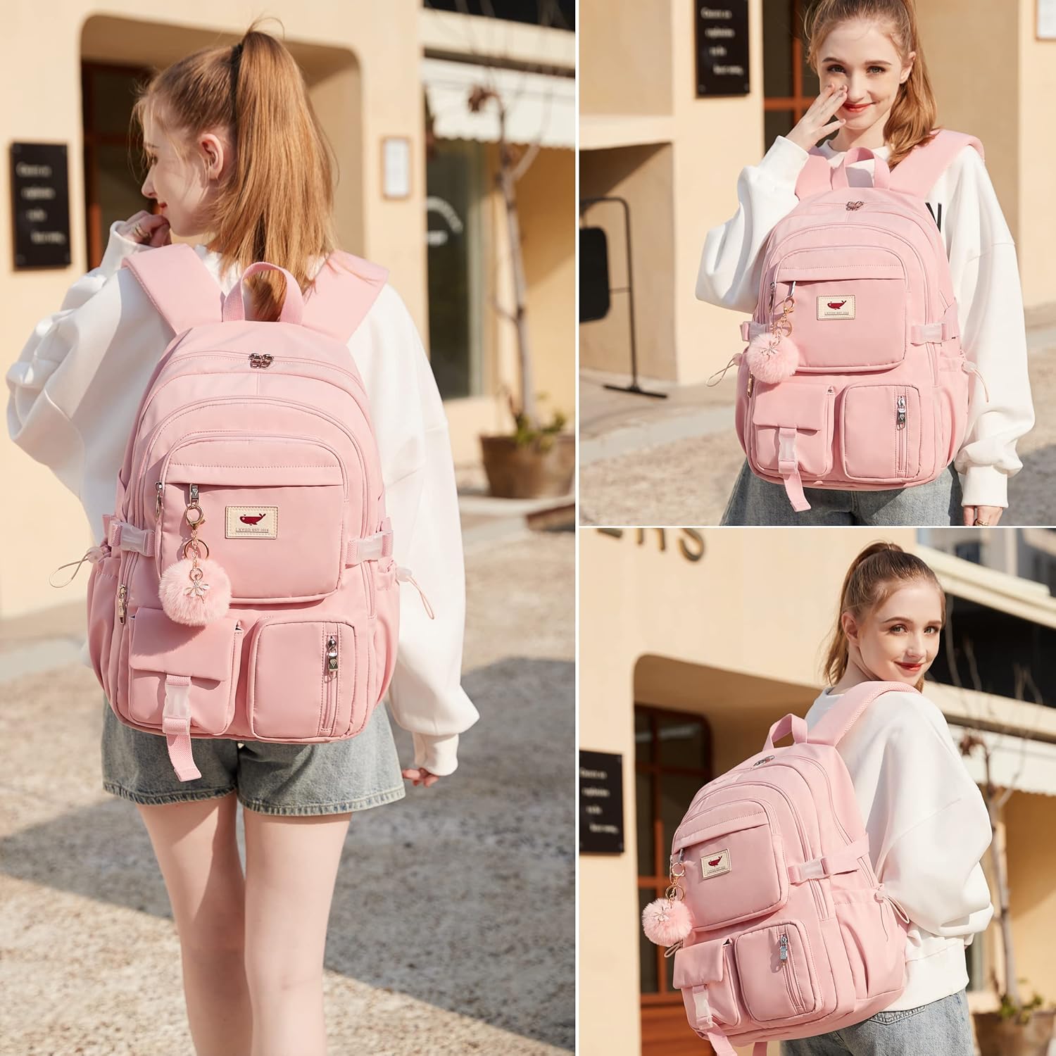 Laptop Backpacks 16 Inch School Bag College Backpack Large Travel Daypack Kawaii Bookbags - Image 2