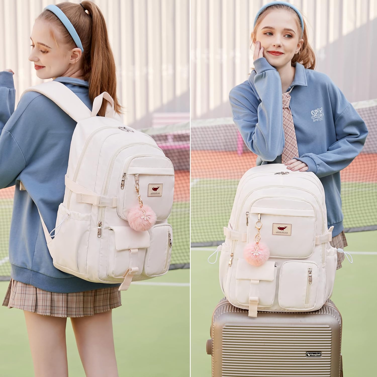 Laptop Backpacks 16 Inch School Bag Elementary College Backpack Daypack Kawaii Bookbags - Image 2