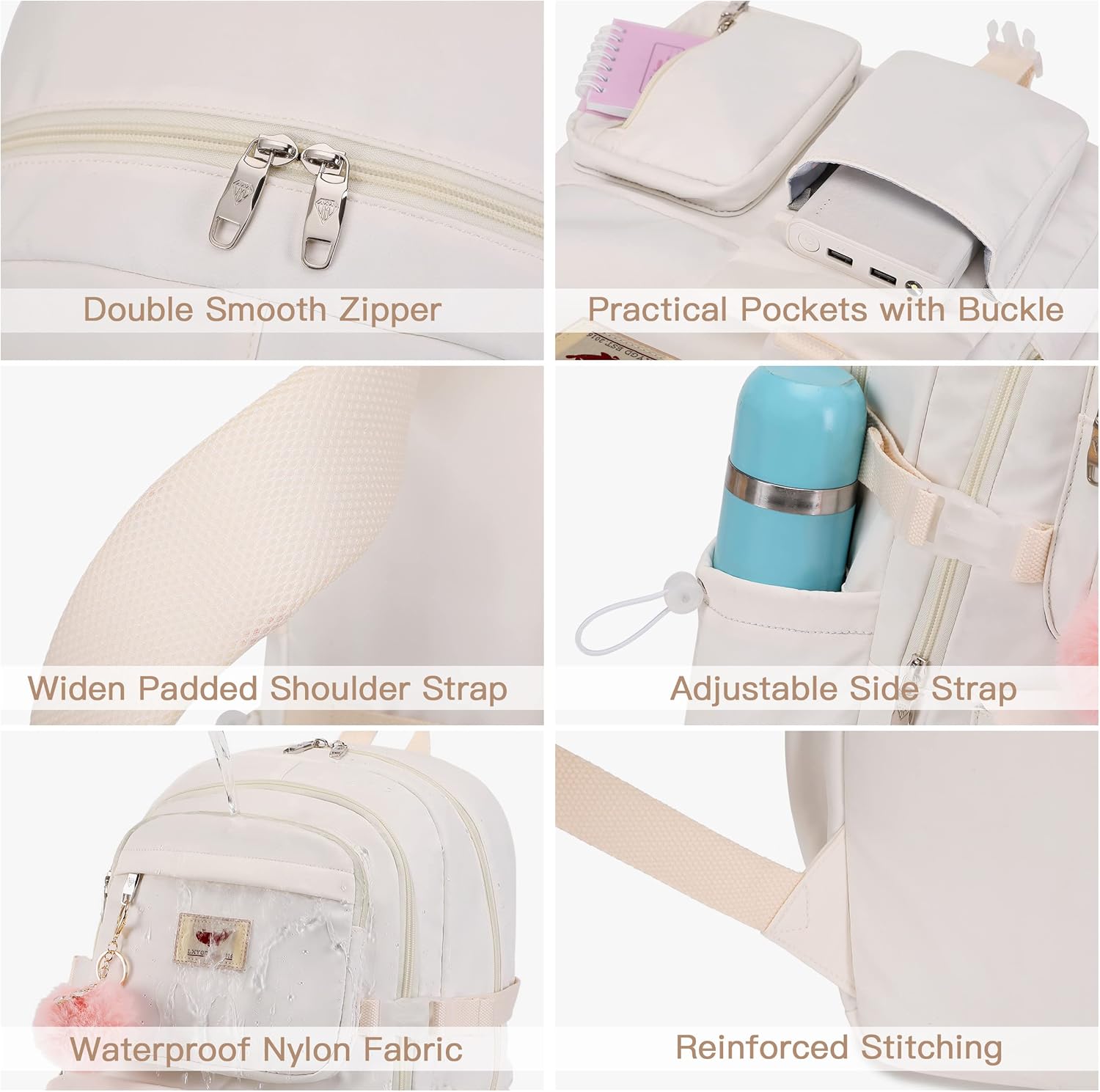 Laptop Backpacks 16 Inch School Bag Elementary College Backpack Daypack Kawaii Bookbags - Image 5