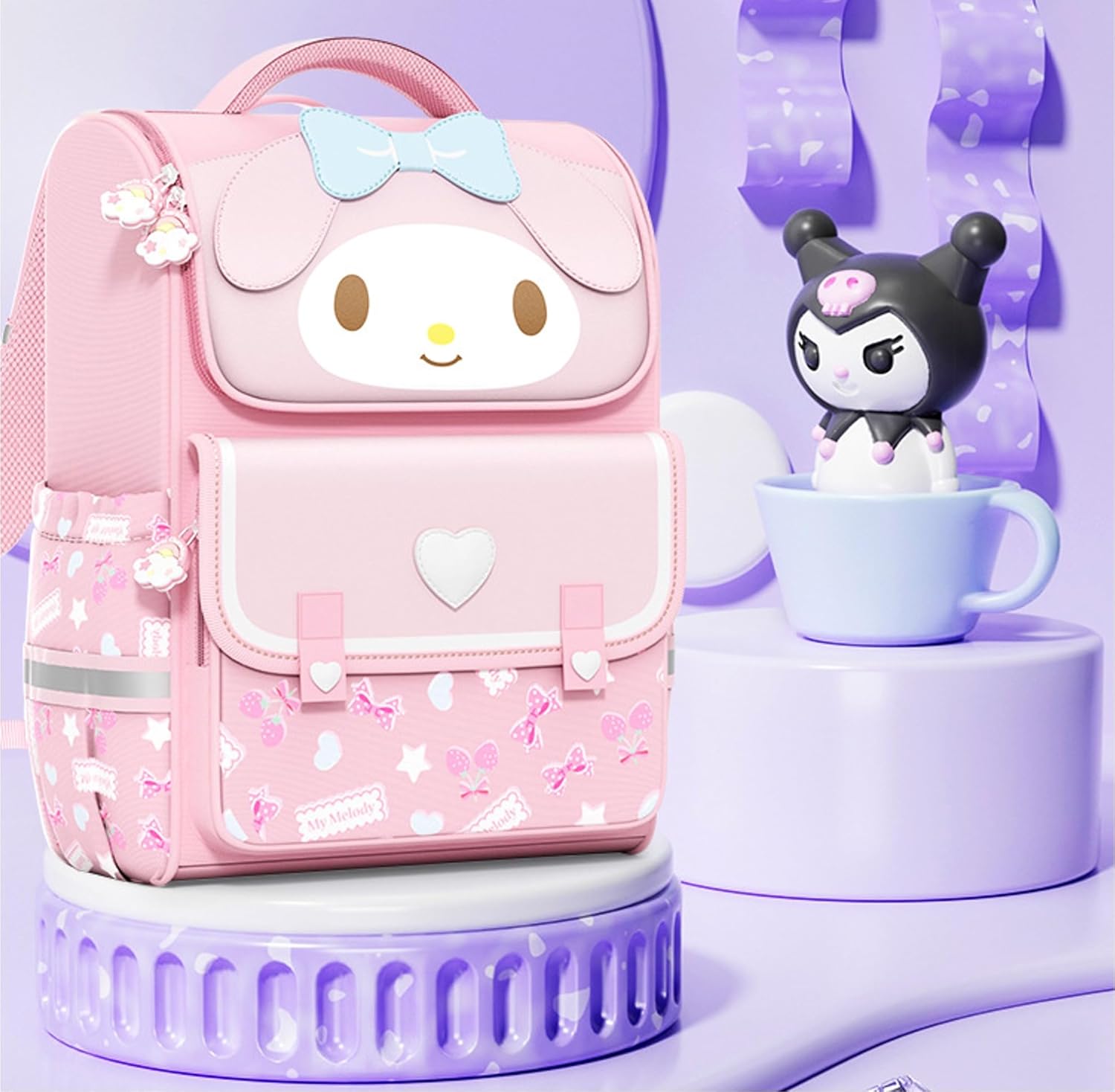 My Melody Japanese Cartoon Character Backpack School Bag - Image 2