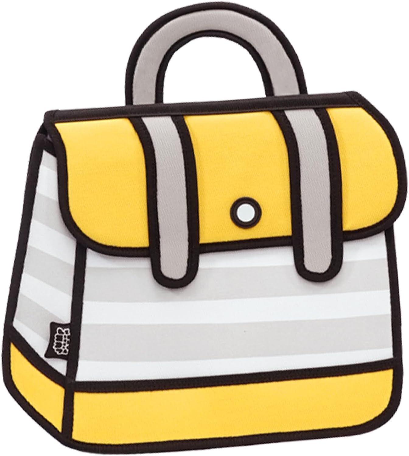 Original 2D Cartoon Backpack (Stripe), Fun Novelty Backpacks Bags for Women, Adults and Senior Year, for Campus, Daily Use and Travel