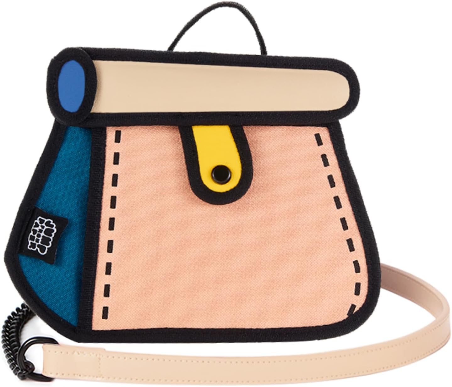 Original 2D Cartoon Crossbody Bag (Cake) - Fun Pop Art, Trendy Cross Body Shoulder Bags for Senior Year and Women, in Travel - Image 7