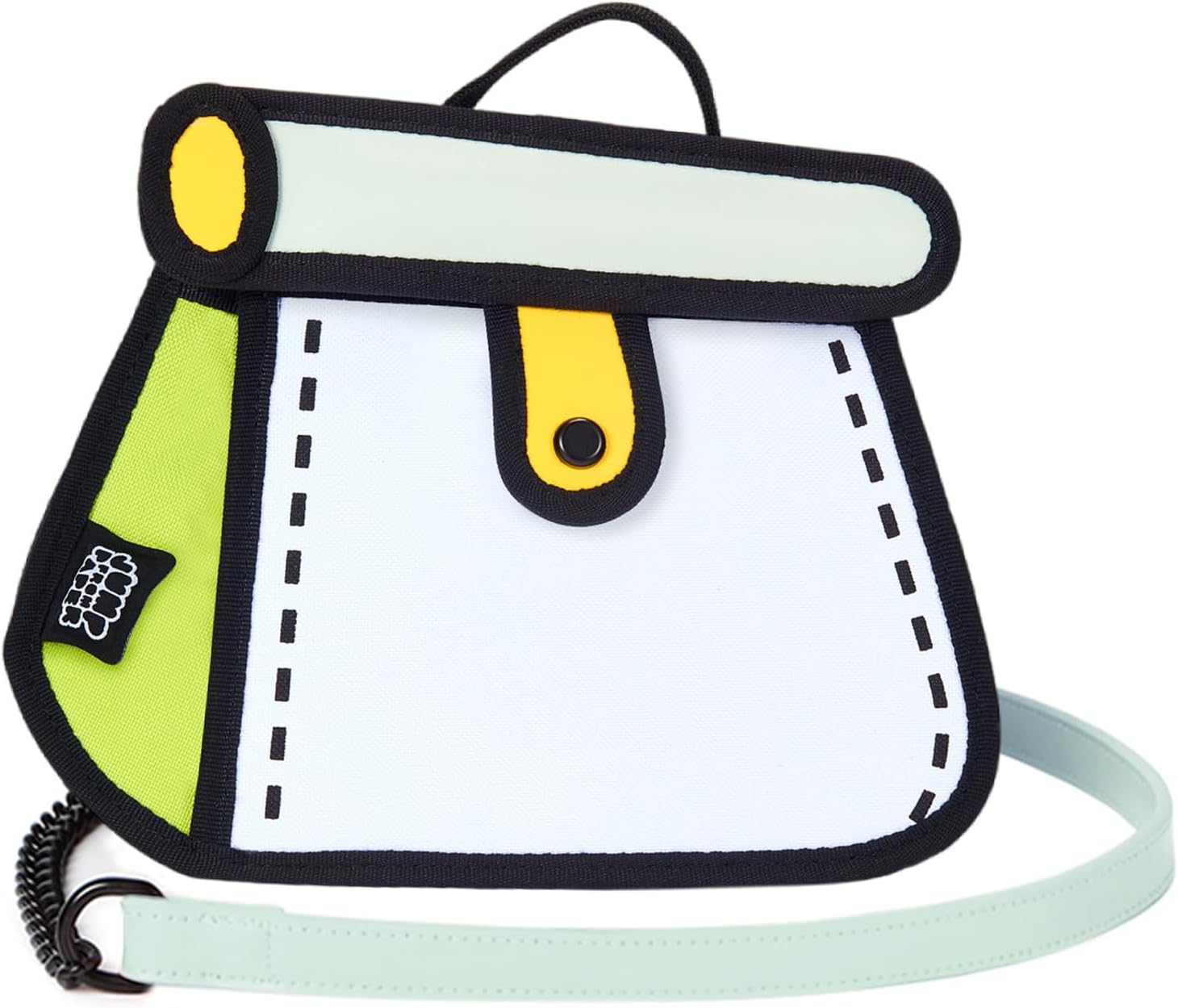 Original 2D Cartoon Crossbody Bag (Cake) - Fun Pop Art, Trendy Cross Body Shoulder Bags for Senior Year and Women, in Travel - Image 12