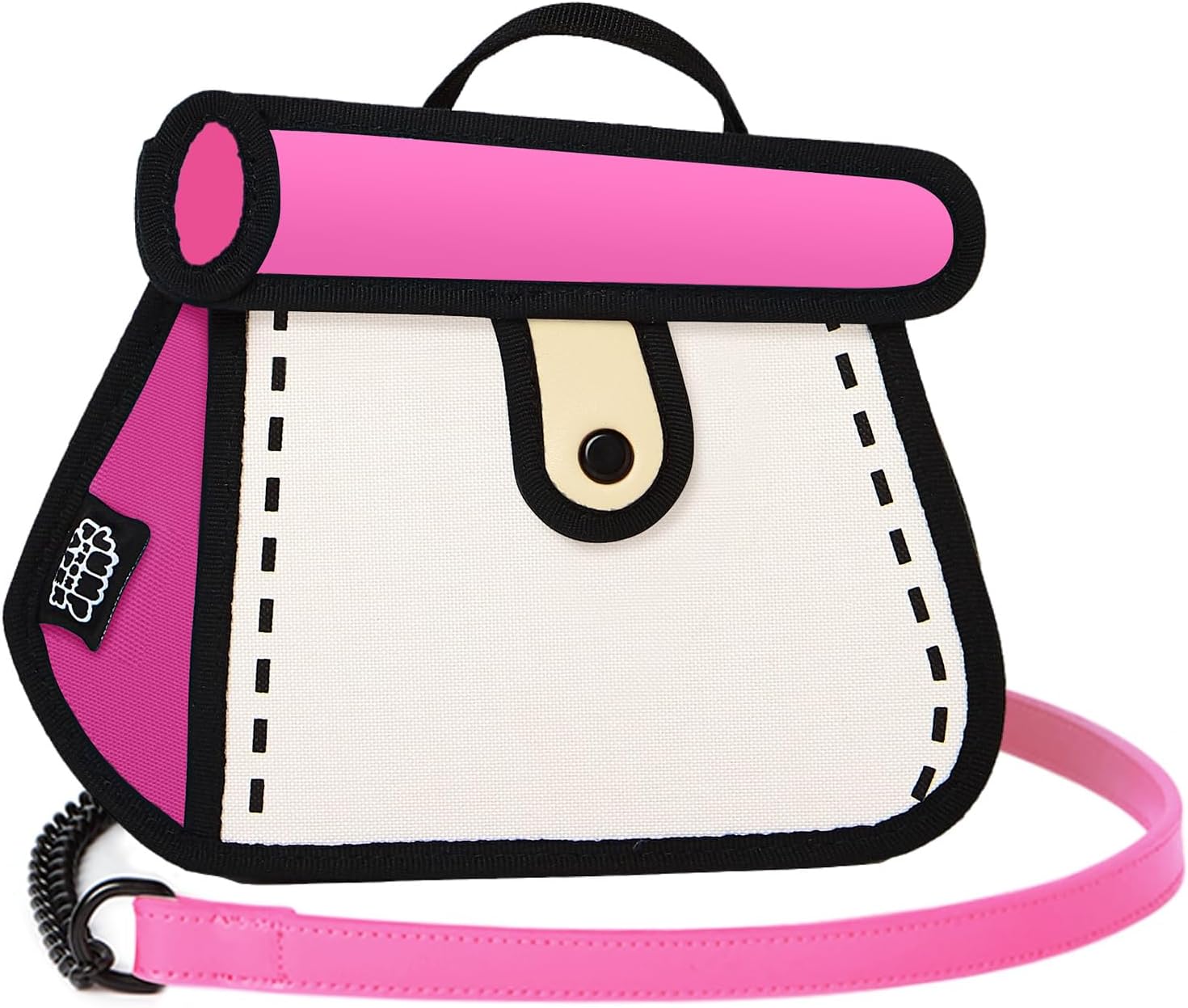 Original 2D Cartoon Crossbody Bag (Cake) - Fun Pop Art, Trendy Cross Body Shoulder Bags for Senior Year and Women, in Travel - Image 11