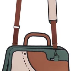 Original 2D Cartoon Crossbody Bag Crush, Fun Cross Body Bags for Women, Senior Year, Carries Laptop, Essentials for Travel